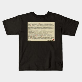 IT Manager Cover Letter Kids T-Shirt